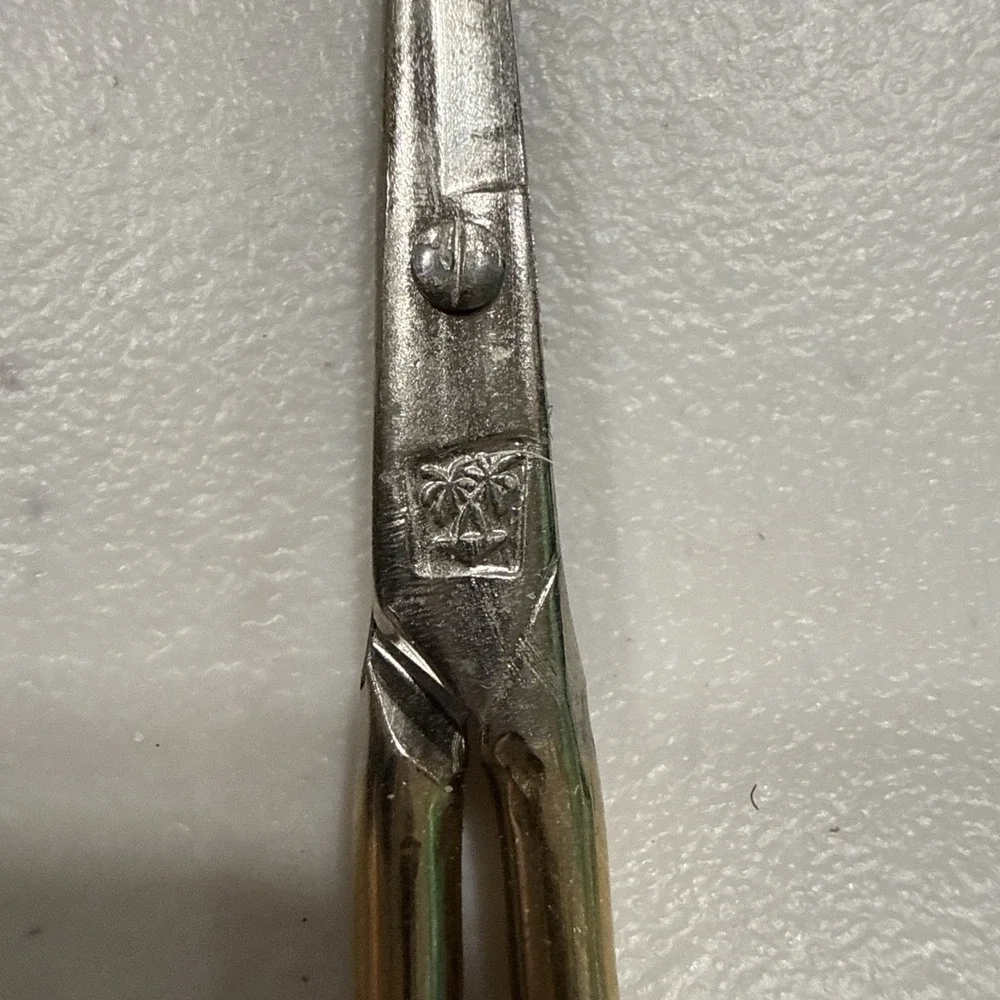 Germany Scissors Set of 4 Pairs Hallmarked‎ with Two Palm Trees Vintage 1950s